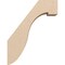 Ekena Millwork 5-inch W x 14-inch D x 18-inch H Del Monte Rough Cedar Woodgrain TimberThane Knee Brace, Primed BRCUR05X14X18DELRCPR - alternate 3